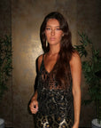 Womens Sequin Top with V-Neck – Elegant Going Out Top for Parties in Gold, Silver, and Black