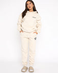 Oversized Women's Tracksuit Set – Soft Fleece Jogging Suit with Relaxed Fit for Exercise and Lounging