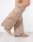 Variant image for Brown Knee High Boots for Women – Elegant High Suede Long Boots with Comfortable Fit-10
