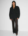 Variant image for Luxurious High Waist Lace Pants - Elegant Trousers for Special Occasions, Available in Multiple Colors and Sizes-1