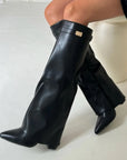 Variant image for Brown Knee High Boots for Women – Elegant High Suede Long Boots with Comfortable Fit-28