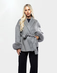 Luxurious Winter Coat for Women with Faux Fur Details – Elegant and Warm Outerwear