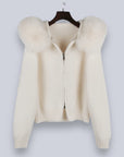 Variant image for Stylish Women's Jacket with Removable Faux Fur Hood - Warm Winter Coat for Women, Versatile Outerwear in Multiple Colors-1