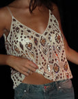 Variant image for Womens Sequin Top with V-Neck – Elegant Going Out Top for Parties in Gold, Silver, and Black-3