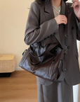 Stylish Vegan Leather Tote Bag with Smart Compartments – Spacious and Lightweight for Work and Everyday Use