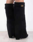 Brown Knee High Boots for Women – Elegant High Suede Long Boots with Comfortable Fit