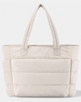 Water-Resistant Tote Bag with Puffer Design – Spacious 20L Capacity for Daily Use and Laptops up to 15.6 Inches