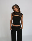 Variant image for Elegant Lace Womens Blouse – Flattering Long Sleeve Top for Casual and Formal Occasions-1