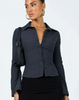 Variant image for Elegant Striped Blouse for Women – Timeless Long Sleeve Summer Top in Relaxed Fit-4