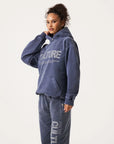 Oversized Charcoal Hoodie with Kangaroo Pocket – Premium Waxed Cotton for Ultimate Comfort