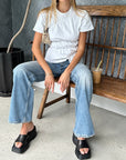 Scrunched Women's T-Shirt – Soft Breathable Fabric with Flattering Fit – Casual Relaxed Style in Multiple Colors