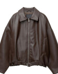 Variant image for Stylish Women's Leather Bomber Jacket – Versatile Classic Design in Soft Artificial Leather-1