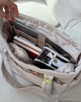 Water-Resistant Tote Bag with Puffer Design – Spacious 20L Capacity for Daily Use and Laptops up to 15.6 Inches