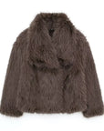 Variant image for Elegant Women's Faux Fur Jacket – Warm Outerwear in Sizes XS-L for Any Occasion-21
