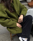 Oversized Black Bomber Jacket for Men and Women - Soft Polyester Casual Outerwear with Pockets