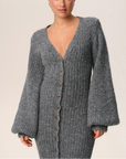 Elegant Long Sleeve Black Maxi Dress for Women – Comfortable and Versatile Fashion for All Occasions