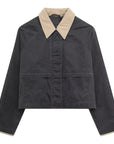 Stylish Women's Jacket with Slide Collar – Modern Narrow Fit for Work and Casual Wear, Sustainable Fabric, Autumn/Winter