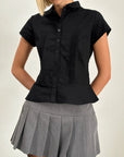 Variant image for Elegant White Blouse with Classic Fit, Versatile Design, and Modern Details – Perfect for Office or Casual Wear-4