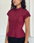 Variant image for Elegant White Blouse with Classic Fit, Versatile Design, and Modern Details – Perfect for Office or Casual Wear-10
