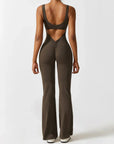 Variant image for Black Jumpsuit for Women – V-Back Scrunch Design with Removable Cups, Soft & Breathable Fabric, High Waist Fit-5