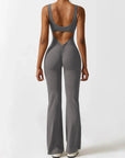 Variant image for Black Jumpsuit for Women – V-Back Scrunch Design with Removable Cups, Soft & Breathable Fabric, High Waist Fit-17