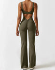Variant image for Black Jumpsuit for Women – V-Back Scrunch Design with Removable Cups, Soft & Breathable Fabric, High Waist Fit-13