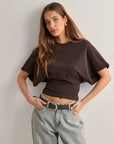 Wide Sleeve Women's T-Shirt, Relaxed Fit, Soft Fabric, Timeless Style - Casual Womens Shirts in Various Colors