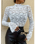 Variant image for Elegant Lace Women's Blouse with Wide Sleeves – Versatile Fashion Top for Any Occasion-1