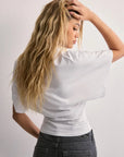 Wide Sleeve Women's T-Shirt, Relaxed Fit, Soft Fabric, Timeless Style - Casual Womens Shirts in Various Colors