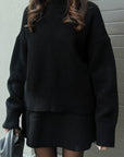 Variant image for Elegant Women's Loungewear Set – Soft Knitted Two-Piece Top and Skirt Combo for Stylish Comfort-1