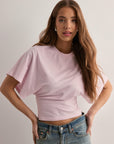 Wide Sleeve Women's T-Shirt, Relaxed Fit, Soft Fabric, Timeless Style - Casual Womens Shirts in Various Colors