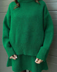 Variant image for Elegant Women's Loungewear Set – Soft Knitted Two-Piece Top and Skirt Combo for Stylish Comfort-29
