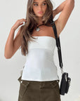 Variant image for White Strapless Tube Top – Elastic Fit Bandeau Top with Open Back Design for Women, Perfect for Summer Outfits-1