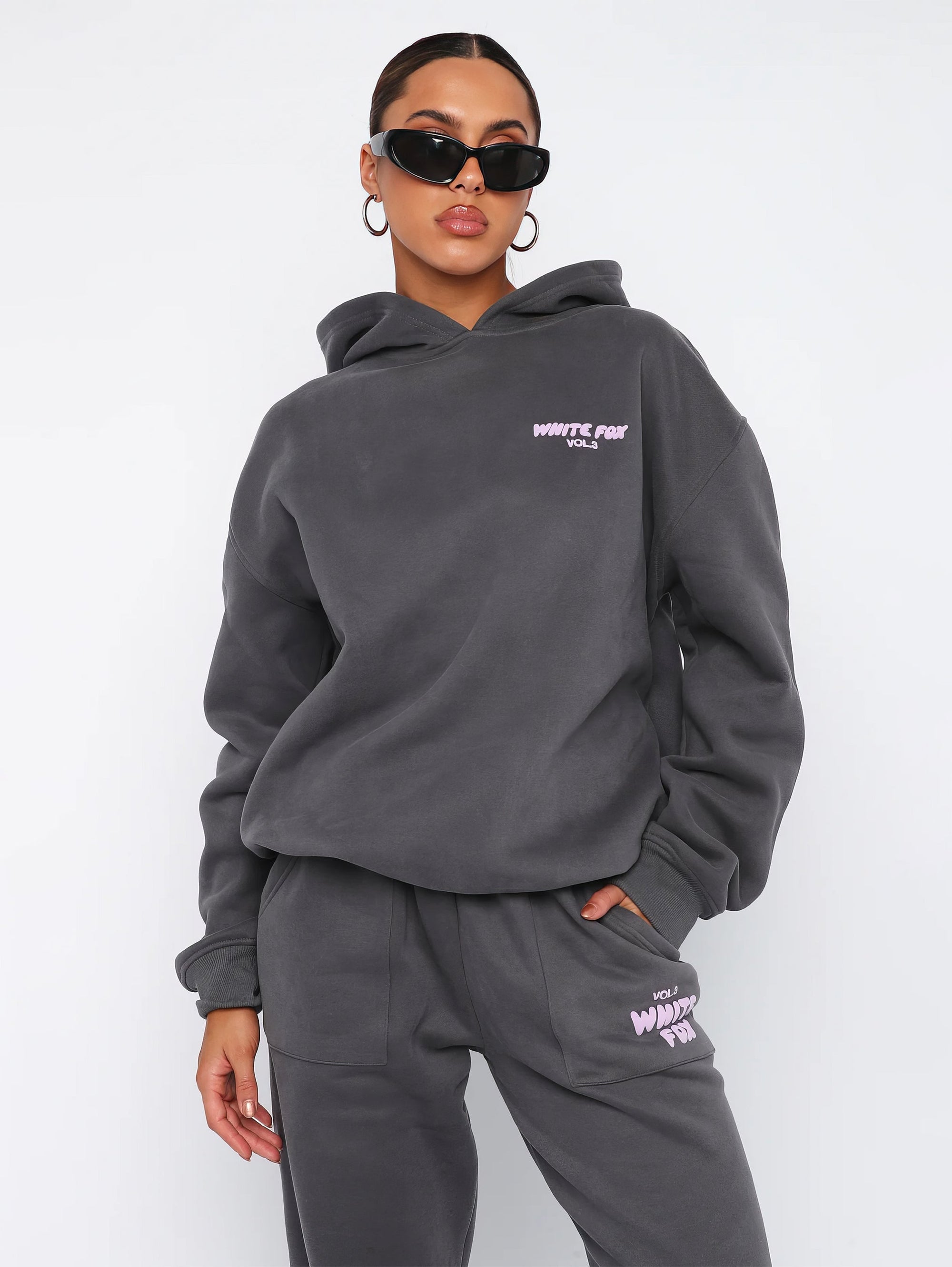 Variant image for Oversized Women's Tracksuit Set – Soft Fleece Jogging Suit with Relaxed Fit for Exercise and Lounging-15