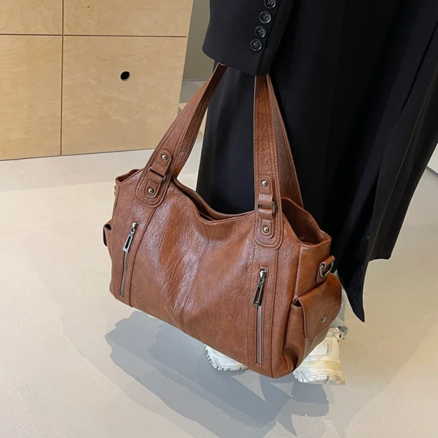 Variant image for Stylish Vegan Leather Tote Bag with Smart Compartments – Spacious and Lightweight for Work and Everyday Use-3