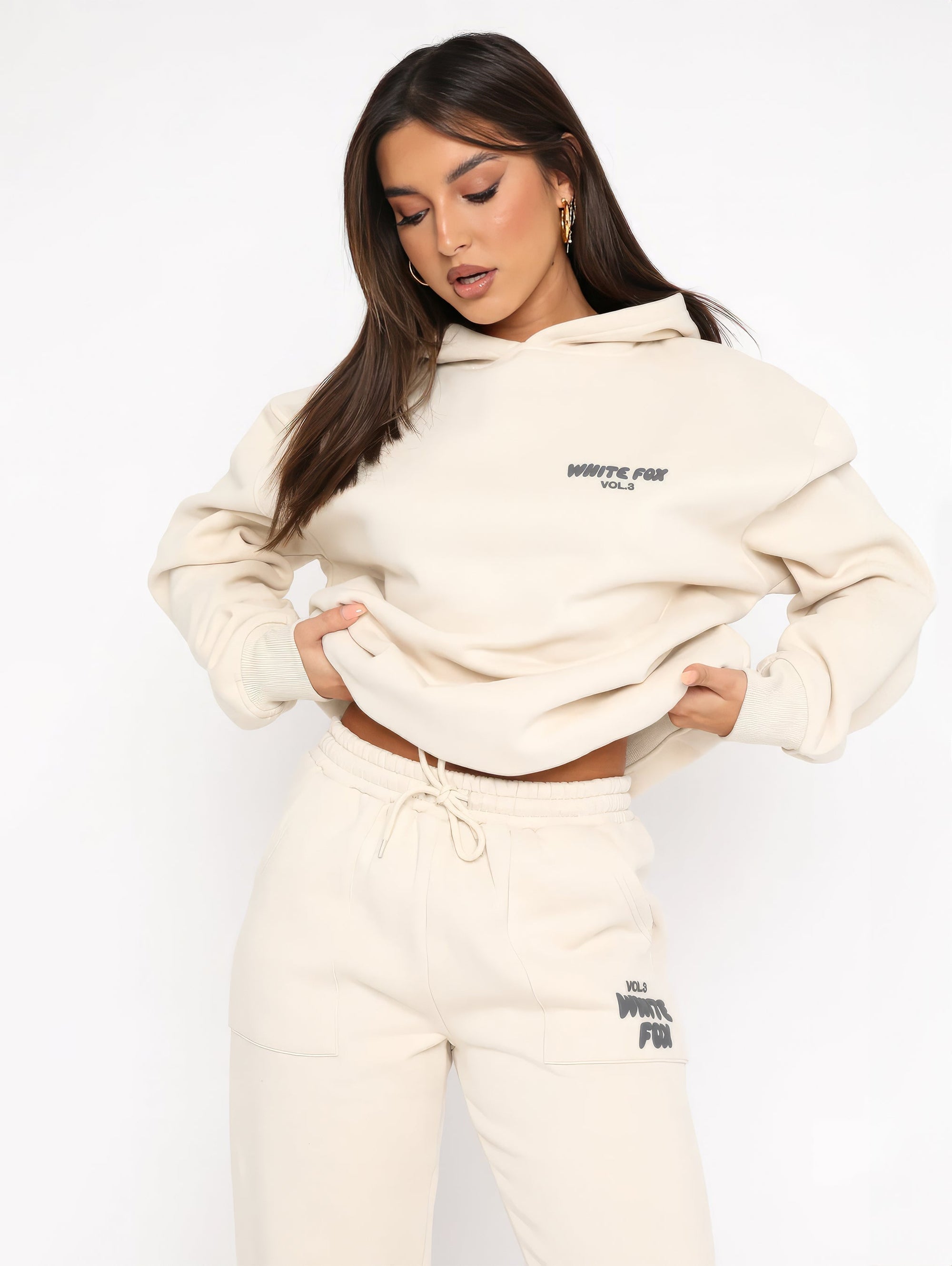 Variant image for Oversized Women's Tracksuit Set – Soft Fleece Jogging Suit with Relaxed Fit for Exercise and Lounging-8