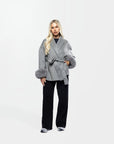 Luxurious Winter Coat for Women with Faux Fur Details – Elegant and Warm Outerwear