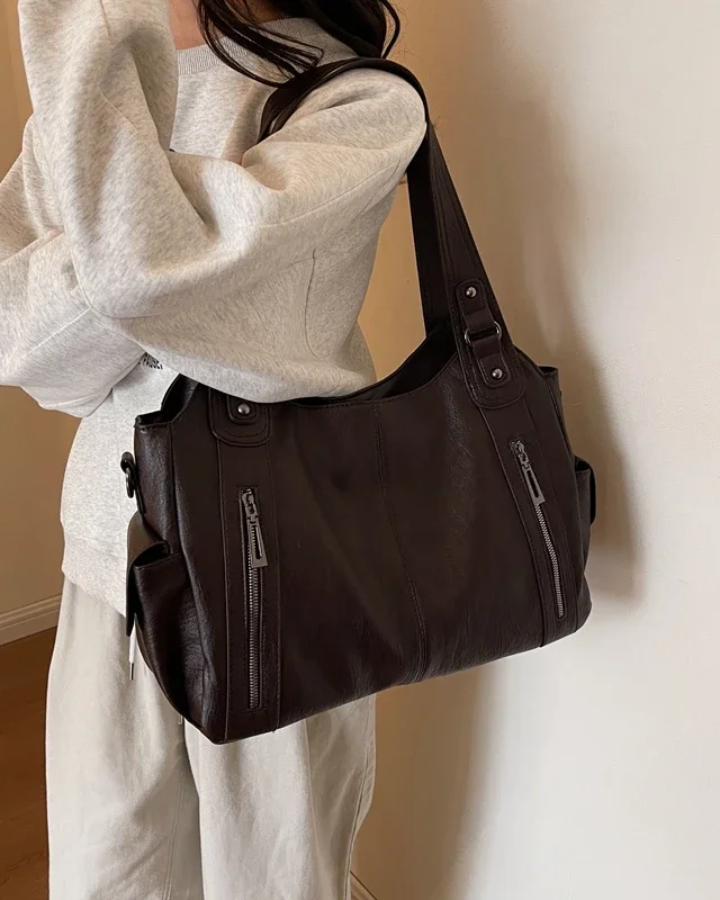 Variant image for Stylish Vegan Leather Tote Bag with Smart Compartments – Spacious and Lightweight for Work and Everyday Use-1