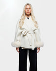 Luxurious Winter Coat for Women with Faux Fur Details – Elegant and Warm Outerwear