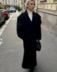 Variant image for Oversized Wool Blend Winter Coat for Women with Double Snap Closure – Elegant and Warm Outerwear-10