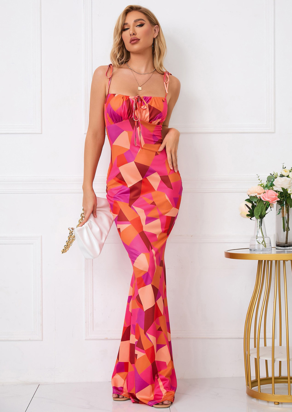 Variant image for Floral Maxi Dress for Women – Elegant Summer Dress in Soft, Breathable Fabric, Perfect for Any Occasion-10