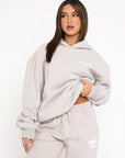 Oversized Women's Tracksuit Set – Soft Fleece Jogging Suit with Relaxed Fit for Exercise and Lounging