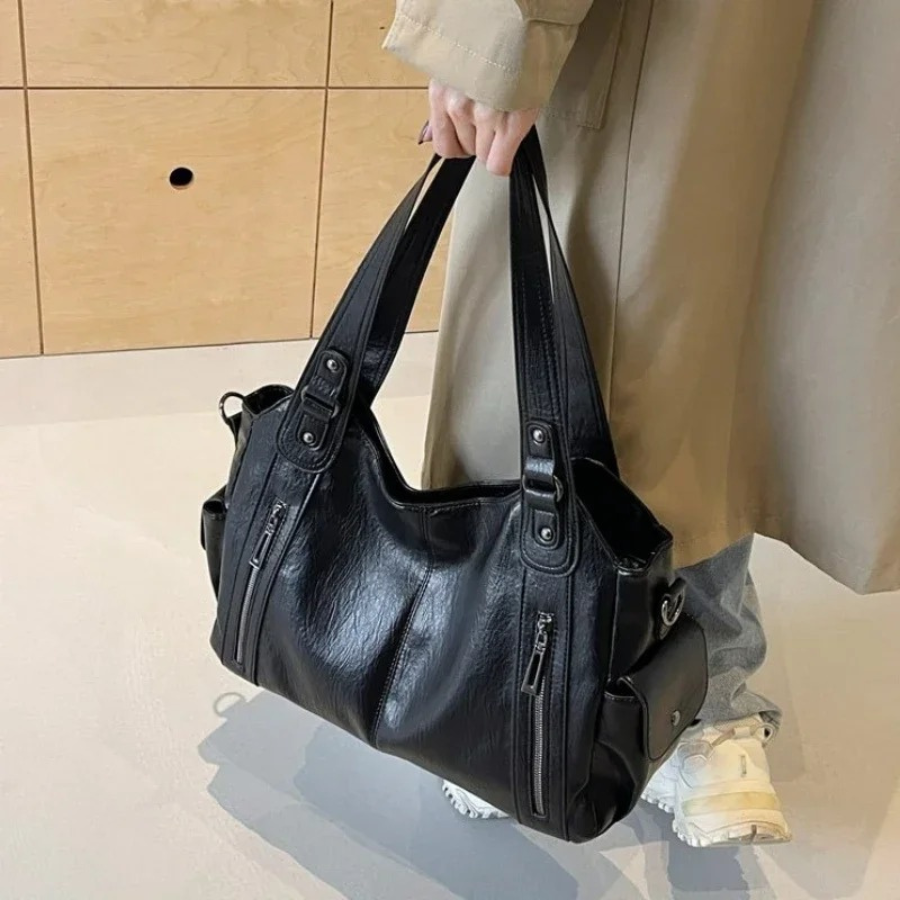 Variant image for Stylish Vegan Leather Tote Bag with Smart Compartments – Spacious and Lightweight for Work and Everyday Use-2
