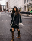 Long Wool Coat with Scarf for Women – Timeless Elegance and Warmth for Winter