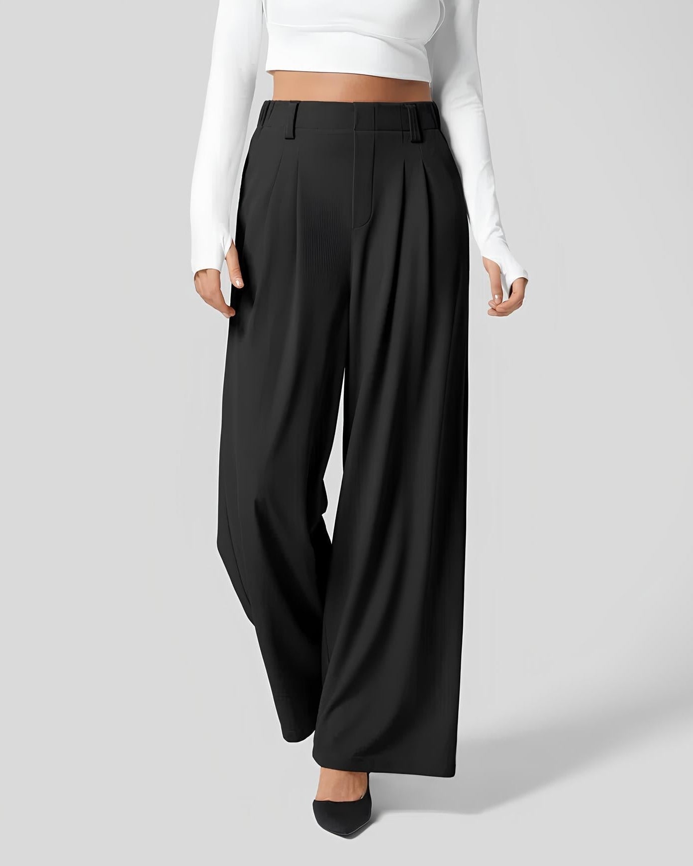 Variant image for Stretchy Women's Pants for Work – Comfortable and Stylish Office Wear, Flattering Fit, Versatile for Casual or Professional Outfits-11
