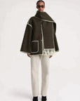 Variant image for Long Wool Coat with Scarf for Women – Timeless Elegance and Warmth for Winter-17
