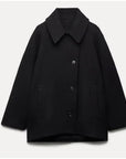 Variant image for Oversized Wool Coat for Women – Elegant Long Wool Trench Coat, Soft and Comfortable Outerwear for Fall and Winter-5