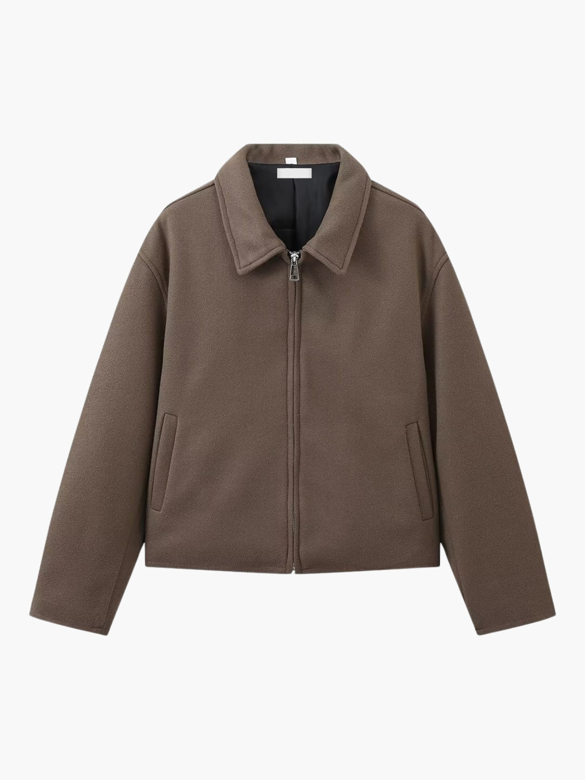 Variant image for Men's Stylish Zip-Up Bomber Jacket in Durable Wool Blend – Relaxed Fit, Structured Collar, Multiple Colors Available-1