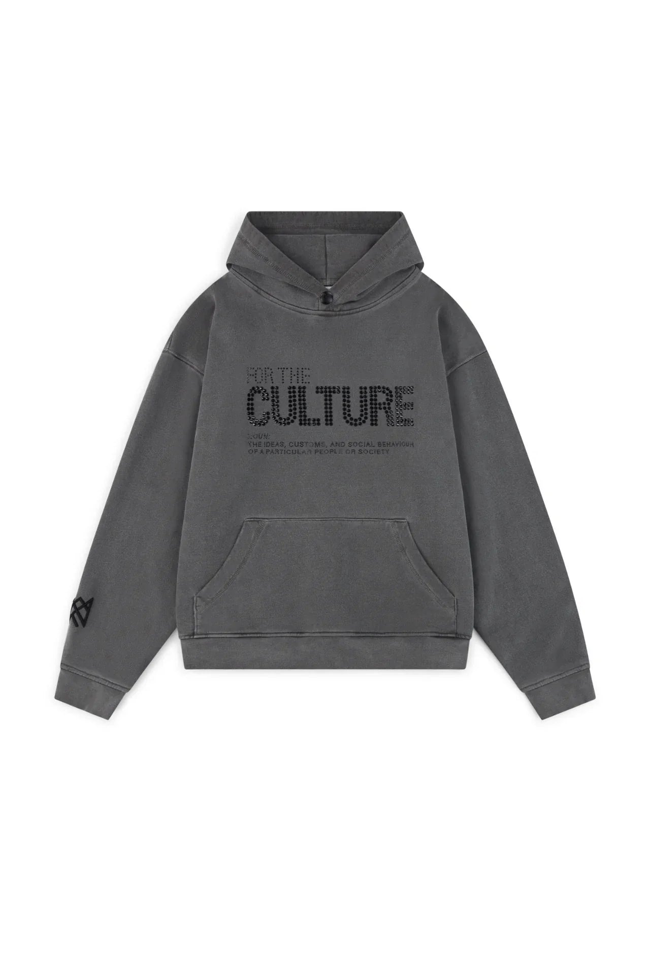 Variant image for Oversized Charcoal Hoodie with Kangaroo Pocket – Premium Waxed Cotton for Ultimate Comfort-1