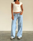 Low Rise Women's Black Jeans – Comfortable Stretch Denim with Flattering Fit